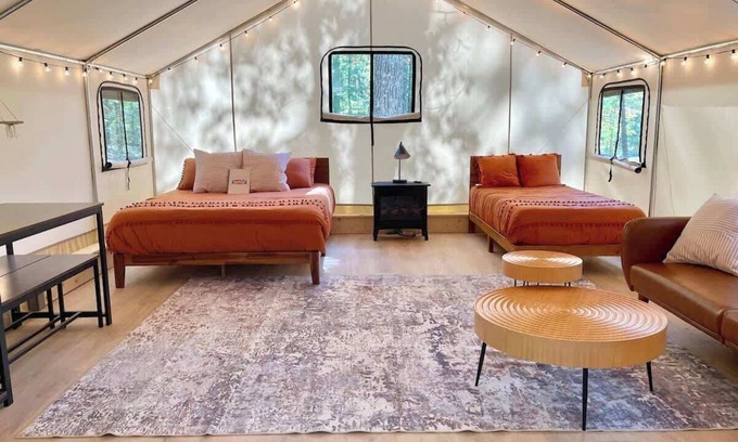 Zoe Alquiler De RV | Robin's Nest-Lux Camping Tent in the Gorge️