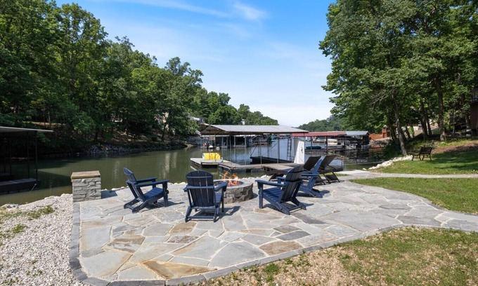 Camdenton Casa | Rock Hollow Retreat! Dock, lakeside firepit & more!