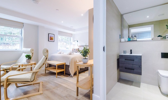 Stoney Middleton Apartamento | Estudio-Baño Privado-Studio Apartment