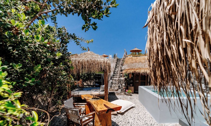 Emporio Villa | Rock Villas Complex - Private lux villa with pool & hot tub. Castle view