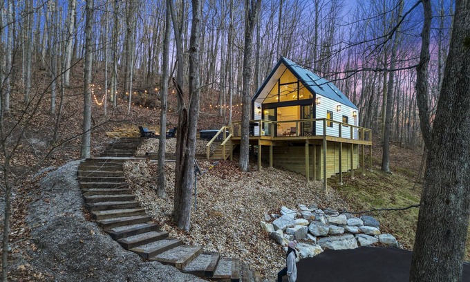 Rockbridge Cabina | Cabaña-Baño Privado-Rocky Hollow