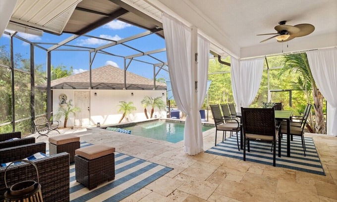 Palm Coast Casa | Romantic Beach Home with Heated Pool