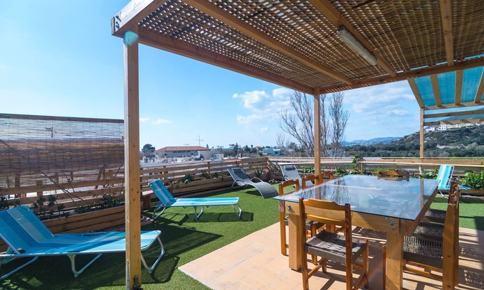 Palaiochora Condominio | Roofgarden home w\ jacuzzi