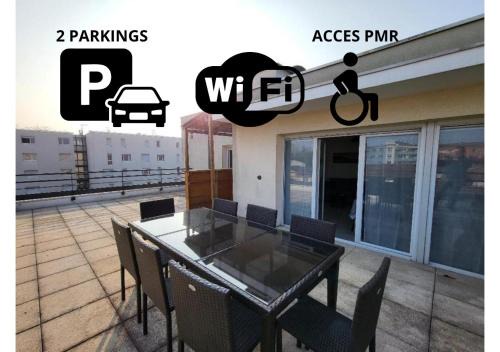Parilly Apartamento | ROOFTOP 3 CHAMBRES, TERRASSE, GARAGE