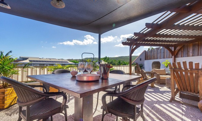 L'Ermitage-les-Bains Apartamento | Rooftop - magnificent penthouse near the lagoon at L'Hermitage-Les-Bains