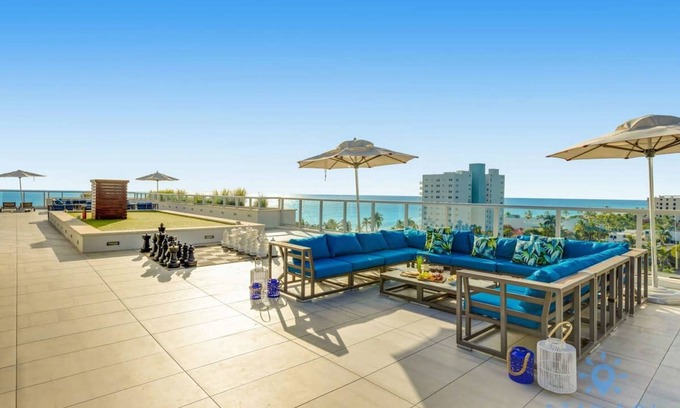 Hollywood Lakes Apartamento | Rooftop Pool Hot Tub Hollywood Beach Boardwalk
