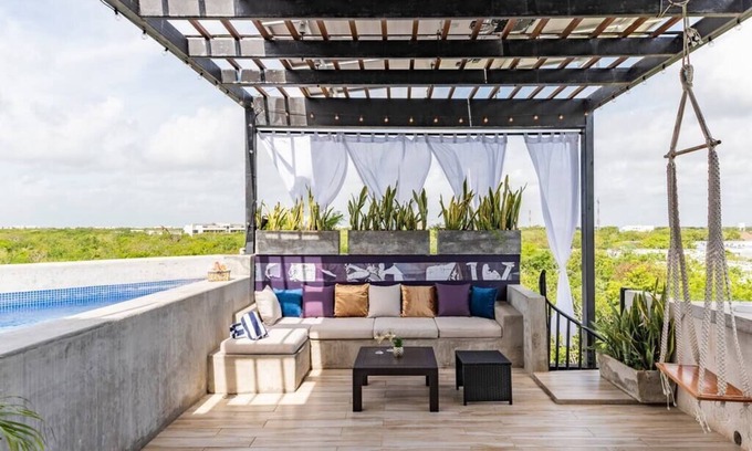 Ek Balam Village Apartamento | Rooftop Suite with Private Pool and Jungle View