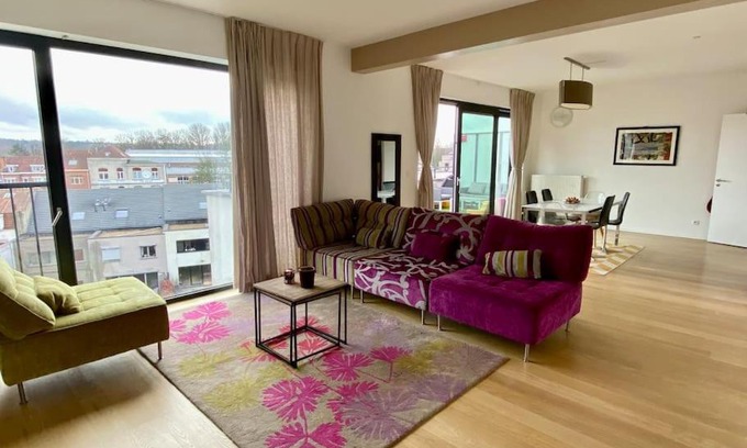 Ukkel Apartamento | Rooftop with view