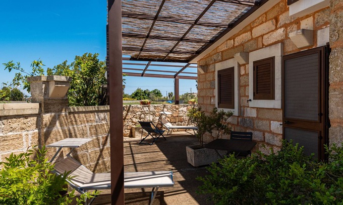 Vitigliano Apartamento | Habitación 'Angeli Nel Salento - C H - Mare' con Terraza Privada, Wi-Fi y Aire Acondicionado
