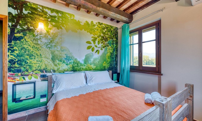 Montefalco Apartamento | Habitación 'Cipriano' con jardín compartido, Wi-Fi y aire acondicionado