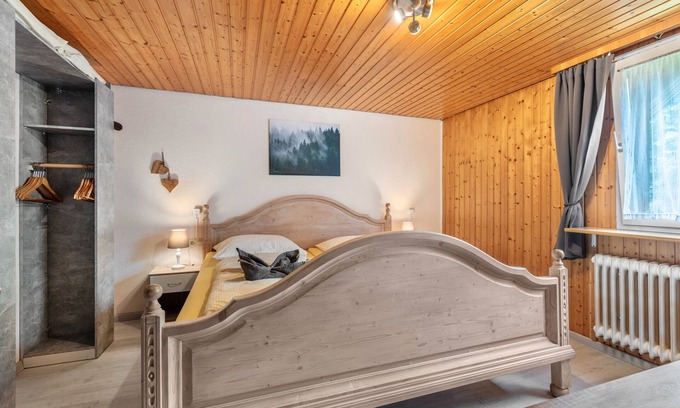 Bernau Apartamento | Habitación 'Doppelzimmer 7' con vistas a la montaña, terraza compartida y Wi-Fi