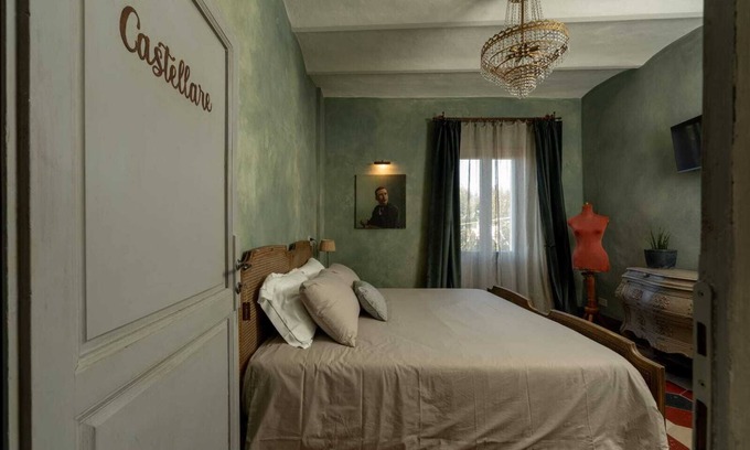 Campiglia d'Orcia Apartamento | Habitación 'Il Castellare' con jardín compartido, Wi-Fi y aire acondicionado.