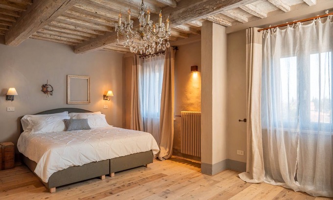 Campiglia d'Orcia Apartamento | Habitación 'Il Teatro' con jardín compartido, Wi-Fi y aire acondicionado.