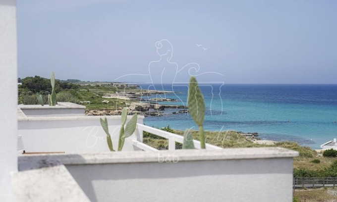 Salento Peninsula Cama Y Desayuno | Room in B&B - B&B Balconi Sul Mare Standard Room With Balcony Overlooking the sea "la Staffa"