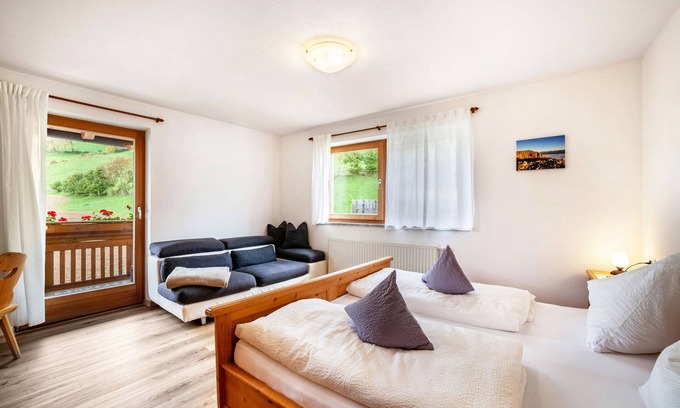 Meltina Apartamento | Habitación 'Klausthaler 24' con vistas a la montaña, terraza compartida y Wi-Fi