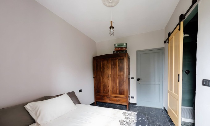 Bormida Apartamento | Habitación 'Patata Viola' con vistas a las montañas, Wi-Fi y aire acondicionado
