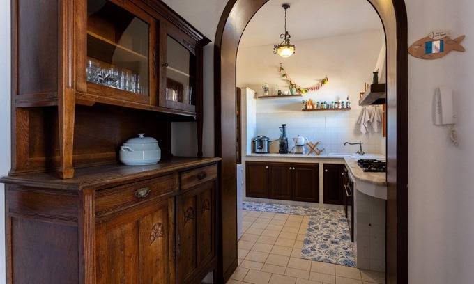 San Leonardo Casa | Room 'Ponente' with Sea View, Wi-Fi and Air Conditioning