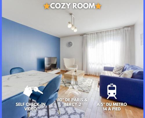 Charenton-le-Pont Apartamento | Room Proche Paris & Bercy 2 - Cozy Houses