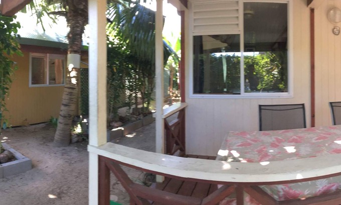 Pihaena Apartamento | TARIFA MAHEATA Vai Maha bungalow 2 invitados, cocina privada baño acceso a la playa