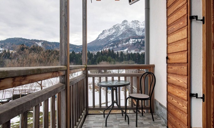 Bosentino Apartamento | Habitación 'Viola' con vistas a la montaña, terraza compartida y Wi-Fi