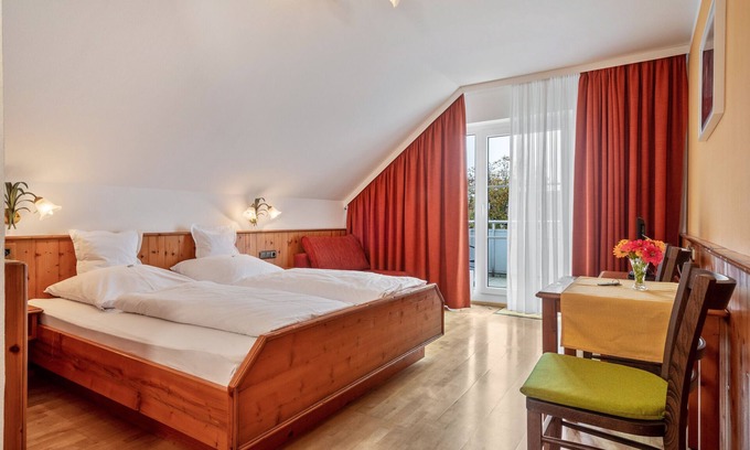 Nonnenhorn Apartamento | Habitación 'Zimmer 1' con vistas al lago, balcón y Wi-Fi