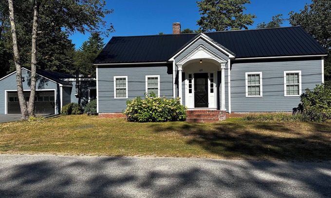 Sebago Casa | Roomy 3 bedroom with fireplace & wood-burning stove steps away from Sebago Lake