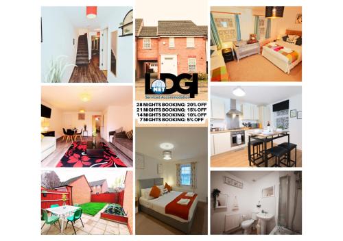 Telford Casa | Roomy Spark Home with Parking, Garden, Wi-Fi