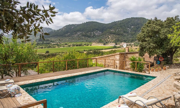 Campanet Chalet De Esquí | Finca Es Pont con piscina en Mallorca