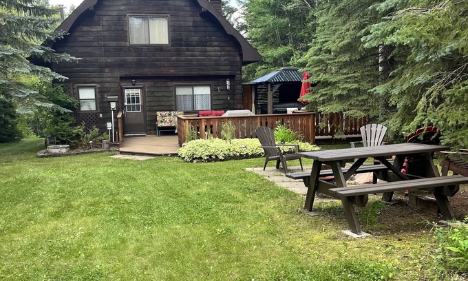 Mulhurst Cabaña | Rustic Cabin at Wizard Lake with Hot Tub