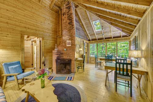 Holderness Casa | Rustic Cabin with Squam Lake Access and Fireplace!