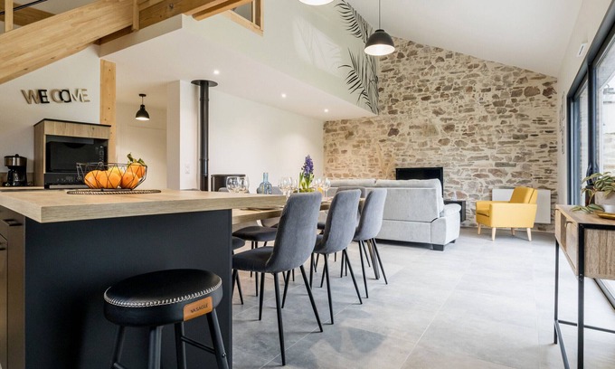 Nort-sur-Erdre Cabaña | Rincón rural renovado cerca del canal con jardín, terraza y comodidades modernas