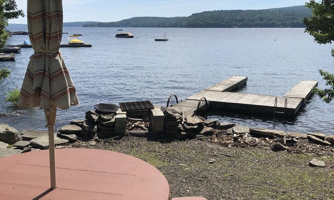 Lakeville Cabaña | Rustic Lakefront Cottage with private dock on Lake Wallenpaupack
