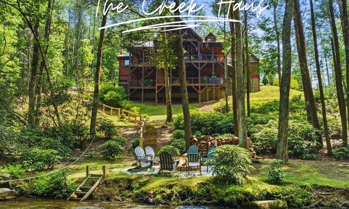 Blue Ridge Cabina | SALE! Rustic Luxe, Tubing, Fishing, Hot-Tub, Games
