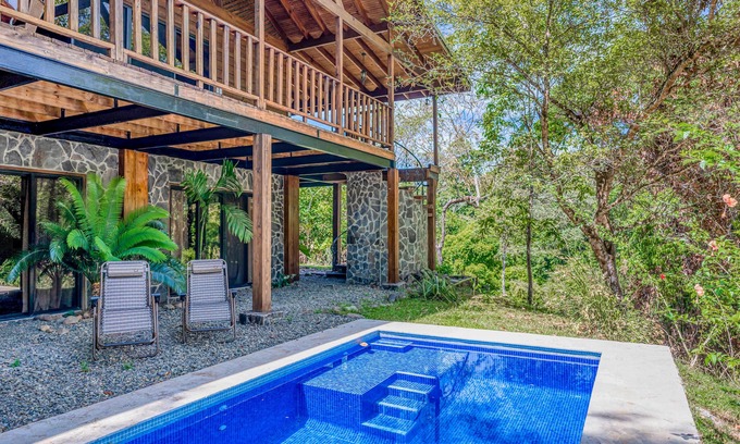 Savegre Casa | Rustic mountain-view home near the beach with private pool, deck, W/D, & WiFi