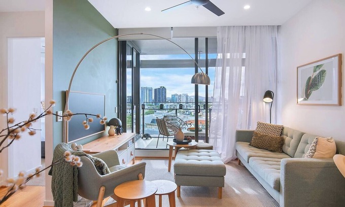 Fortitude Valley Apartamento | Sage Bloom Elegant Newstead Stay with Shared Pool
