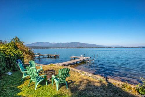 Sandpoint Casa | Sagle Lakefront Escape Private Beach Access!