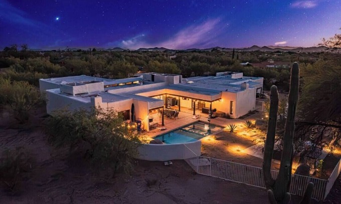 Desert View Village Casa | Saguaro Sunrise Private Heated Pool Unique Home