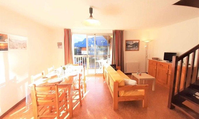 Vignec Apartamento | Saint-Lary Soulan T4 lumineux, 6 couchages, parking, proche pistes, exposé sud - FR-1-457-312