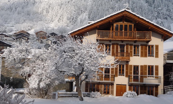 Sainte-Foy-Tarentaise Apartamento | Sainte Foy-Tarentaise (The Mazure) TB dúplex encantador, pueblo auténtico