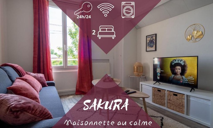 Vernon Casa | Sakura -maisonnette gare Giverny