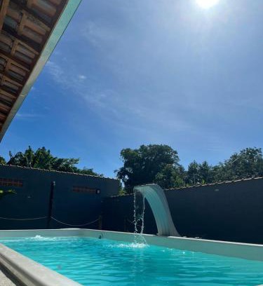 Melvi Casa | Salão para festas com piscina, bairro Jardim Melvi em Praia Grande - Salve Jorge
