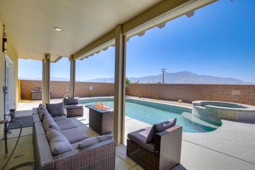 Desert Hot Springs Casa | Saltwater Pool, Spa and Fire Pit Home with Mtn Views!