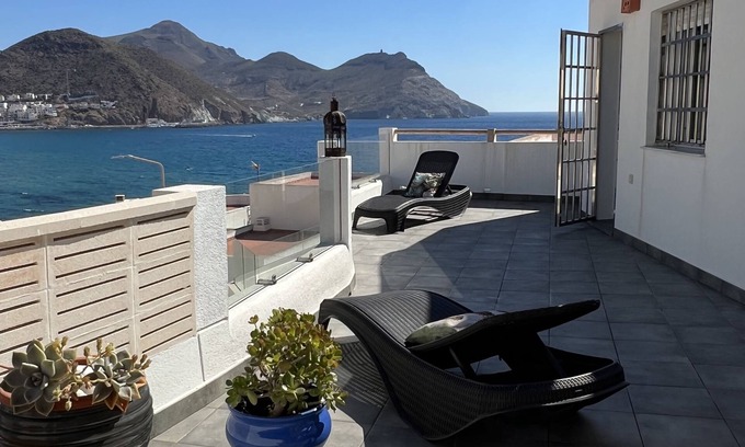 San Jose Casa | San José, tranquila y gran terraza a 100m playa