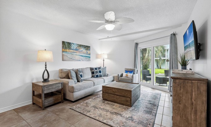Villa Sabine Condominio | Sand Dollar | Waterfront | Ground Floor, Easy Access to Little Sabine Bay | My Beach Getaways