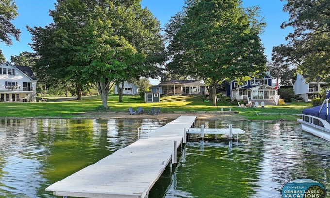 Powers Lake Casa | Sandy Shore |Lakeside |Boat Pier on Powers Lake |Swimming |Picturesque Views |Unforgettable Memories