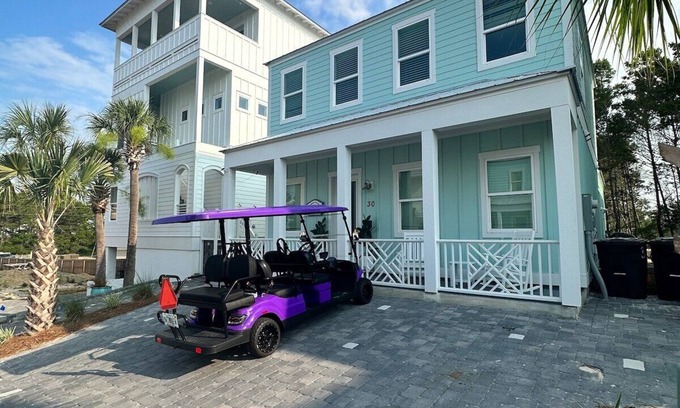 Dune Allen Beach Casa | Santa Rosa Beach w/ Golf Cart, Pool Access, Bikes!