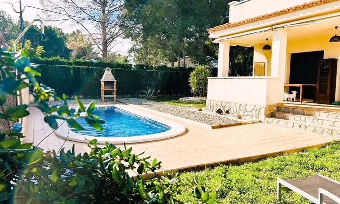 Les Tres Cales Villa | SAONA VILLAS (VN DOLLA): 500 m from the sea, private swimming pool, air co, wifi