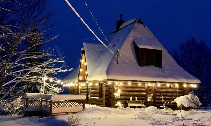 Saint-Faustin-Lac-Carre Chalet De Esquí | Scandinave Log Chalet Mont-Blanc