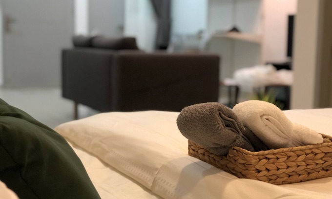 Gelugor Apartamento | Estudio escandinavo Suite Queensbay Mall Penang