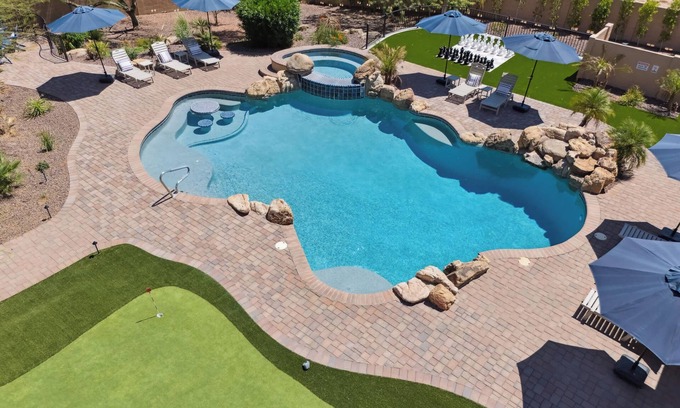 Rio Verde Foothills Casa | Scottsdale Rose: Heated Pool, Pickleball, Cold Plunge, Sauna